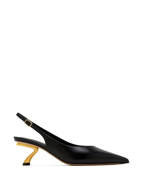Ferragamo pointed-toe leather pumps - Black - zdjęcie produktu nr 1