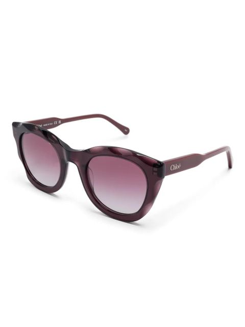 Chloé Eyewear cat eye-frame sunglasses - Purple - zdjęcie produktu nr 2