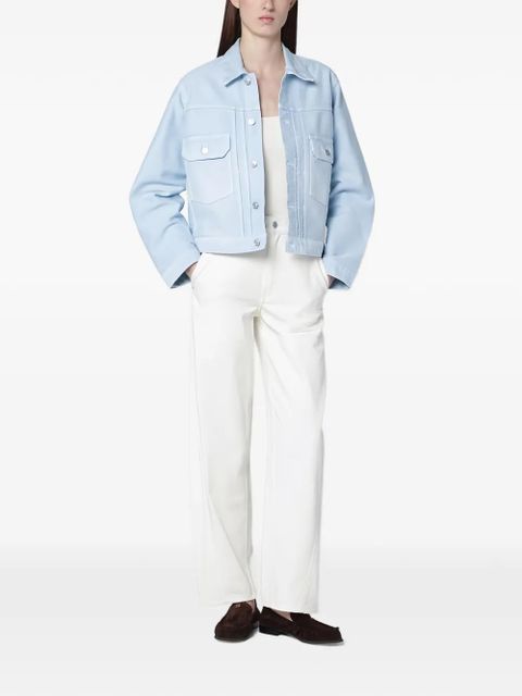 Victoria Beckham chest pocket trucker jacket - Blue - zdjęcie produktu nr 2