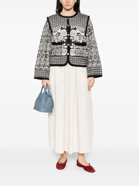 FARM Rio Cashews And Birds Ri padded jacket - Black - zdjęcie produktu nr 2