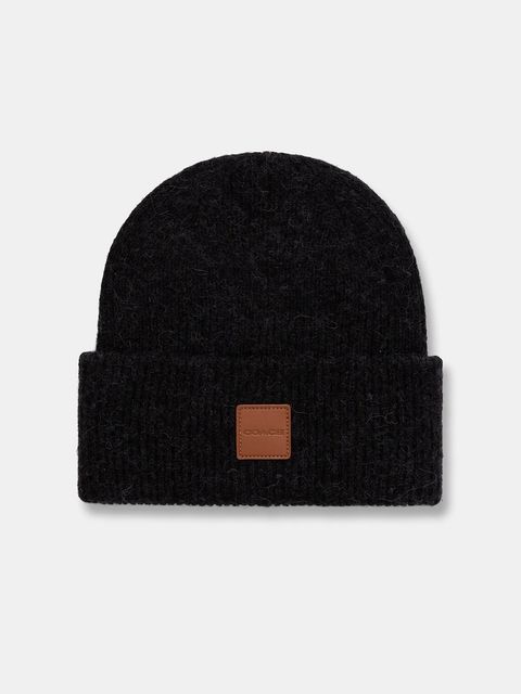 Coach czapka z dodatkiem wełny kolor czarny 29CU825 - zdjęcie produktu nr 1