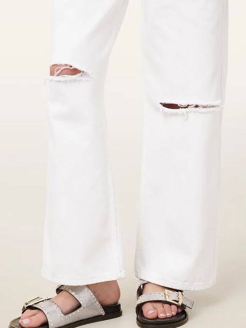 AllSaints klapki skórzane Magda Stud Sandal