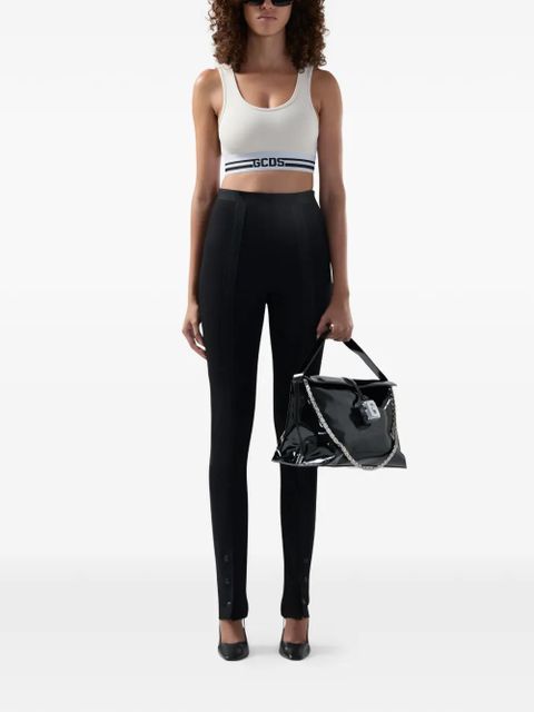 GCDS logo-detail crop top - White - zdjęcie produktu nr 2