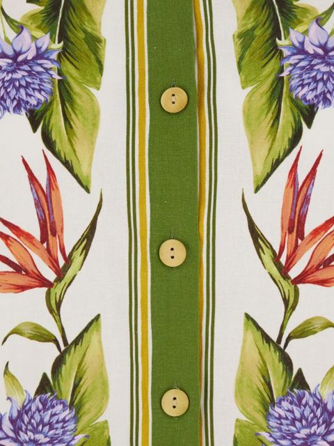 FARM Rio Sand Tropical floral-print shirt - White