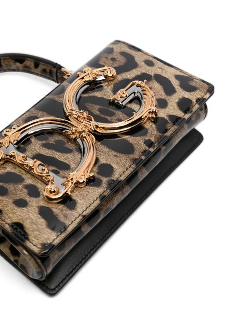 Dolce & Gabbana DG Girls leopard-print crossbody bag - Brown