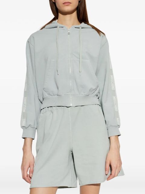 Moschino zip-up hoodie - Blue