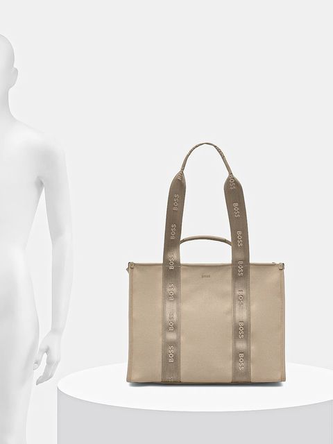 BOSS torebka Sandy Tote C kolor beżowy 50558113