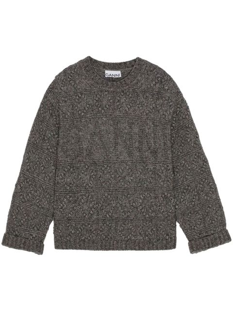 GANNI Bubble jumper - Grey - zdjęcie produktu nr 1
