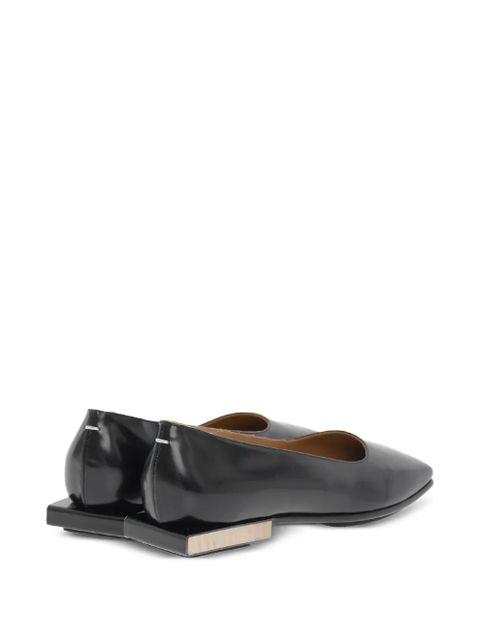 Maison Margiela patent-leather ballerina shoes - Black