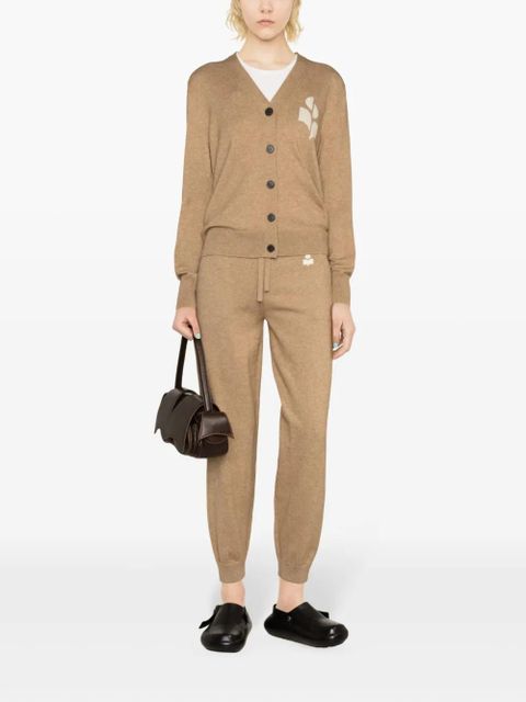 MARANT ÉTOILE Kira tapered track trousers - Brown - zdjęcie produktu nr 2