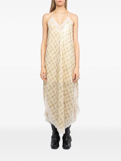 Zadig&Voltaire Ristyl flower midi dress - Neutrals - zdjęcie produktu nr 2