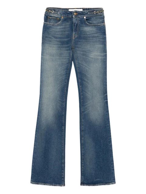 Golden Goose buckle-embellished flared jeans - Blue - zdjęcie produktu nr 1