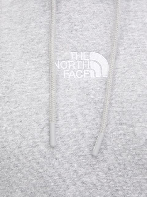 The North Face bluza Essential damska kolor szary z kapturem melanżowa NF0A89ENDYX1