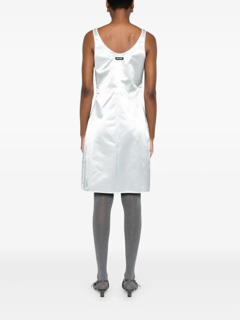 Miu Miu bow-detail satin dress - White