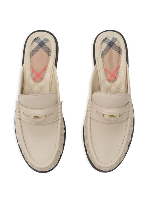 Burberry leather mules - Neutrals