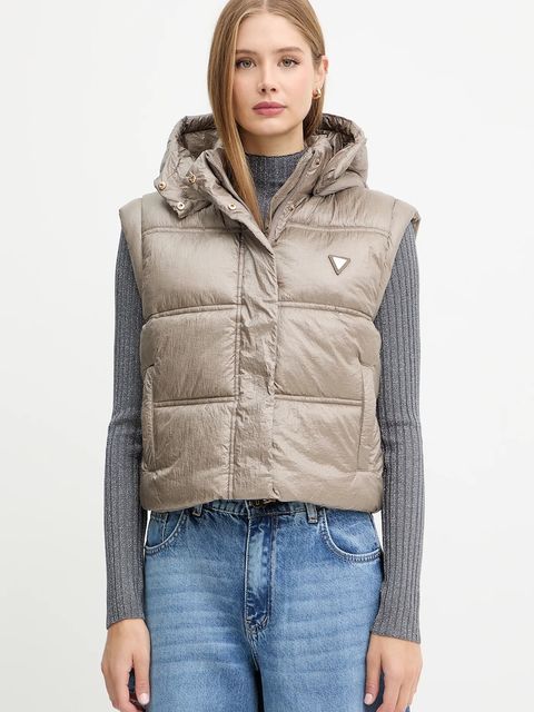 Guess bezrękawnik ERNESTINE kolor beżowy zimowy W5YL11 WHDO2 - zdjęcie produktu nr 1