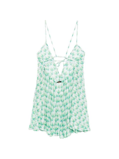 Missoni patterned-knit playsuit - Green - zdjęcie produktu nr 2