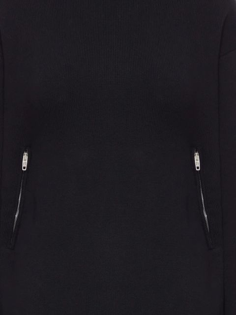 Balenciaga worked cotton sweater - Black