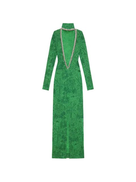 Givenchy floral-pattern maxi dress - Green - zdjęcie produktu nr 2