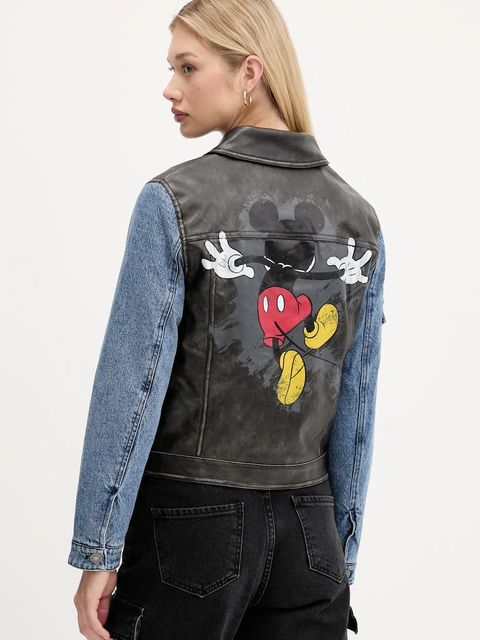 Desigual kurtka jeansowa CONSTRA kolor niebieski przejściowa 25WWED16 - zdjęcie produktu nr 2