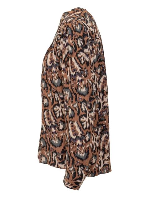 Ba&Sh Onada buttoned-printed shirt - Brown