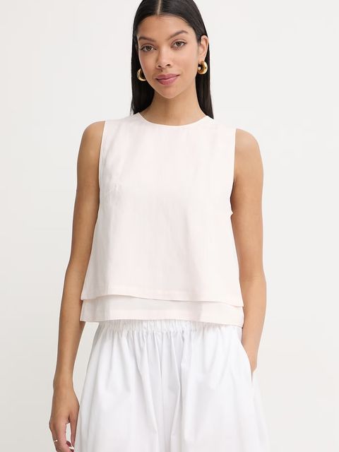 BOSS bluzka damska z lyocellem Bliny - zdjęcie produktu nr 1