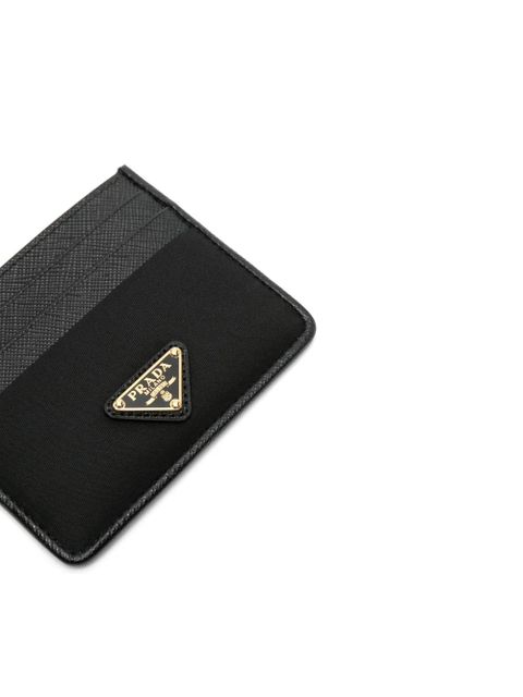 Prada triangle-logo card holder - Black - zdjęcie produktu nr 2