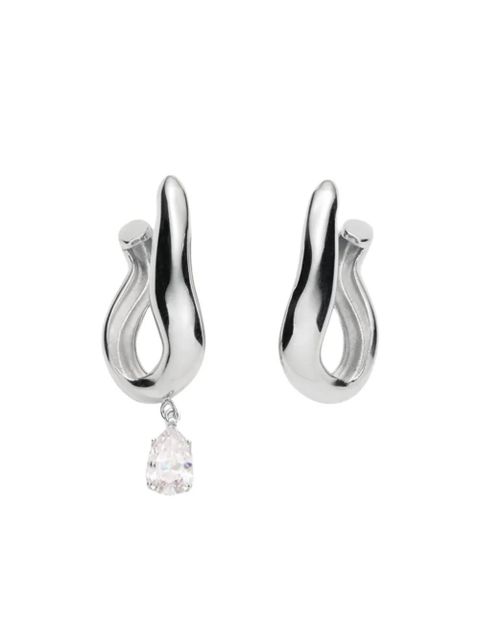 Magda Butrym Drop crystal wave earrings - Silver - zdjęcie produktu nr 2