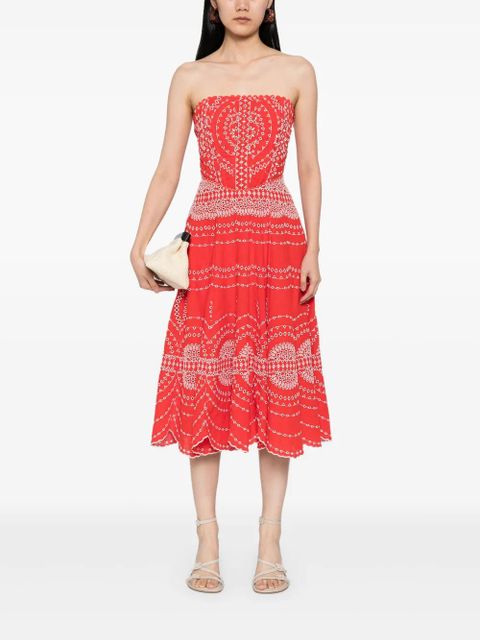 Charo Ruiz Ibiza Iris midi dress - Red