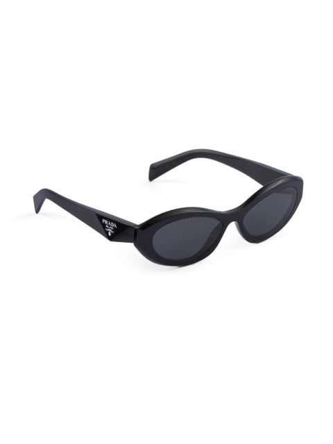 Prada Eyewear Symbole oval-frame sunglasses - Black - zdjęcie produktu nr 2