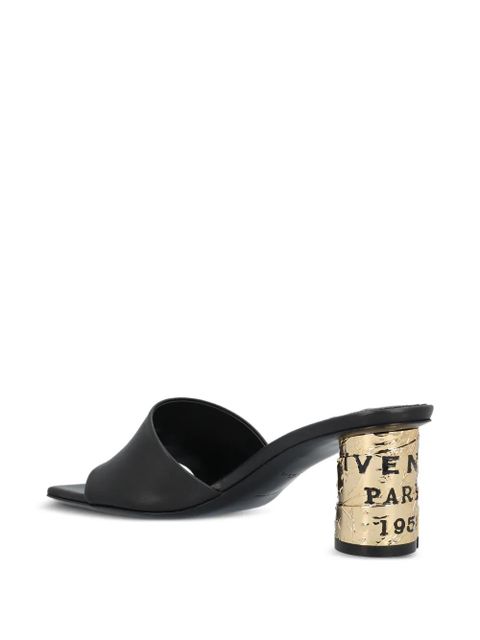 Givenchy logo-embossed leather sandals - Black - zdjęcie produktu nr 2