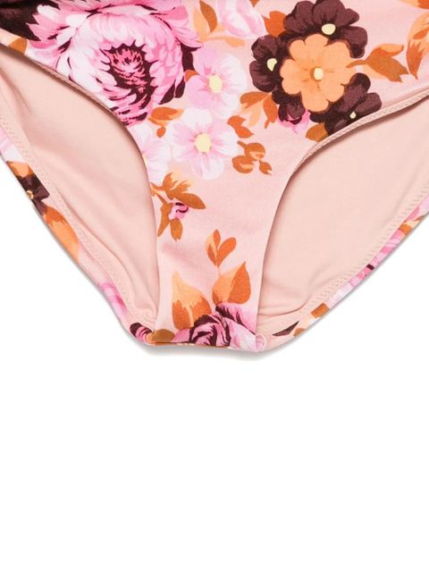 Chloé floral-print tie-side bikini bottoms - Pink
