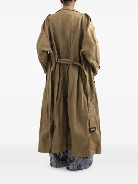 Dolce & Gabbana belt double-breasted coat - Neutrals