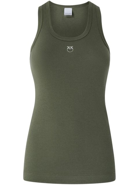 PINKO logo-embroidered tank top - Green - zdjęcie produktu nr 1