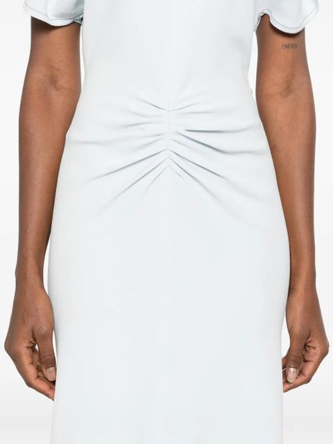 Victoria Beckham draped midi dress - Blue