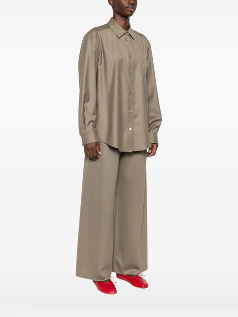 The Row Pino virgin-wool shirt - Green