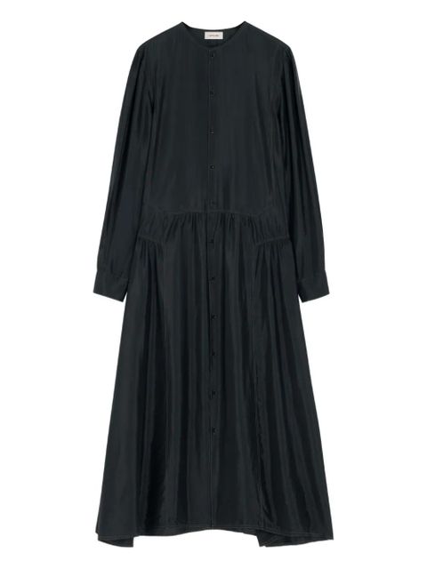 LEMAIRE gathered buttoned dress - Black - zdjęcie produktu nr 1