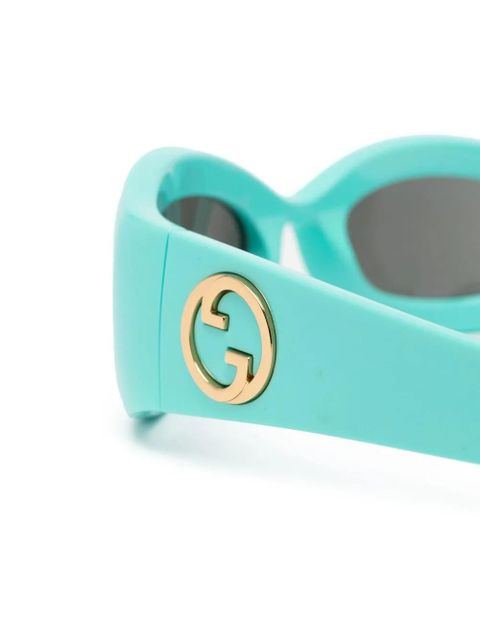 Gucci Eyewear Blondie geometric-frame sunglasses - Blue