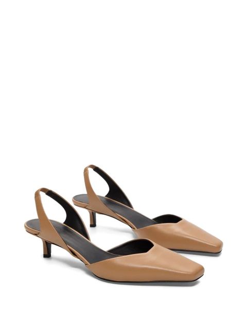 LouLou de Saison square toe slingback pumps - Neutrals - zdjęcie produktu nr 1