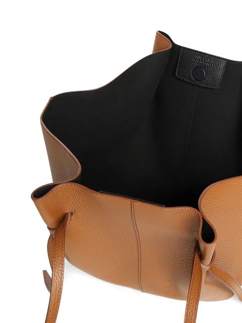 Yuzefi Large Mochi pebble-grain shoulder bag - Brown