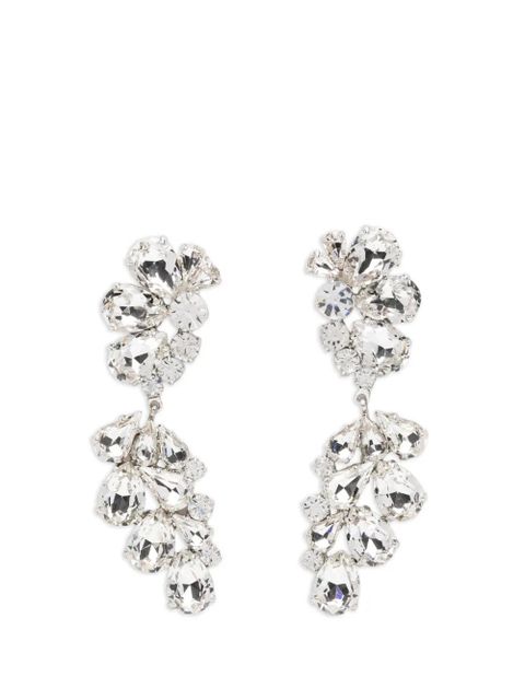 Magda Butrym crystal drop earrings - Silver