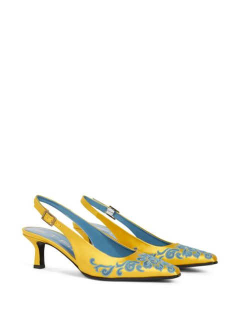 ETRO embroidered pumps - Yellow - zdjęcie produktu nr 2