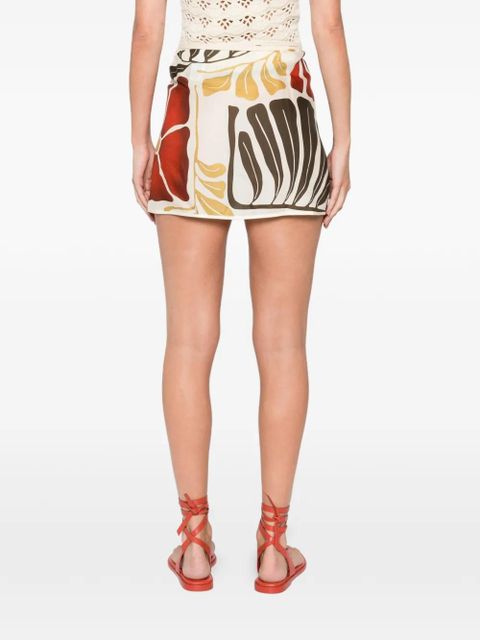 SIR. Julietta floral print skirt - Neutrals