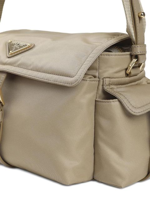 Prada buckle-fastening cross body bag - Neutrals