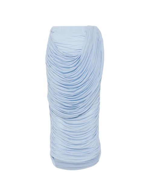 Magda Butrym ruched-detail midi skirt - Blue - zdjęcie produktu nr 1