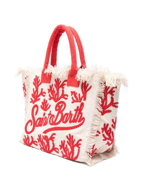 MC2 Saint Barth Vanity logo-embroidered tote bag - Neutrals