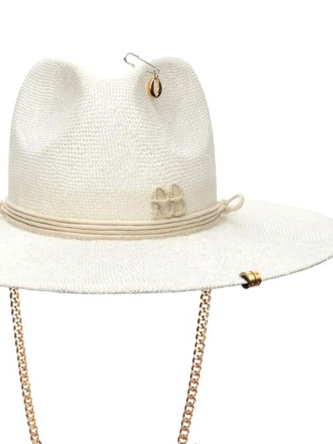 Ruslan Baginskiy chain-strap fedora hat - White - zdjęcie produktu nr 2