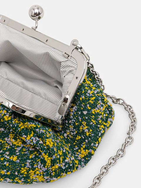 Weekend Max Mara torebka z dodatkiem wełny ACCENNI kolor zielony 2615511154600