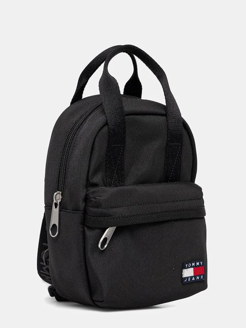 Tommy Jeans plecak damski kolor czarny mały gładki AW0AW17577 - zdjęcie produktu nr 2