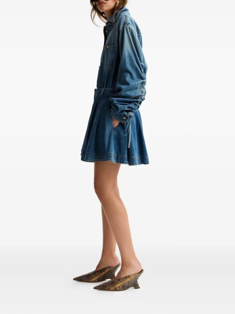 Essentiel Antwerp pleated shorts - Blue